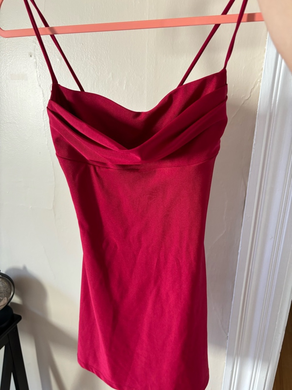 Windsor Fuchsia Spaghetti-Strap Mini Dress